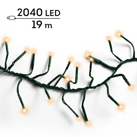LED Cluster 8 Function Twinkle Effect Black/Classic Warm 1900cm-2040L - image 7