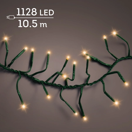 LED Cluster Lights Classic Warm 8 Function Outdoor 1128LED L1000Cm - image 1