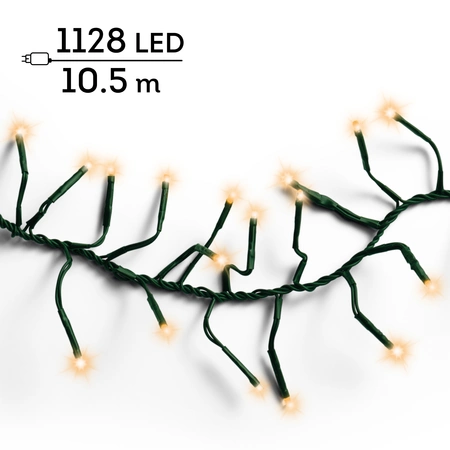 LED Cluster Lights Classic Warm 8 Function Outdoor 1128LED L1000Cm - image 7