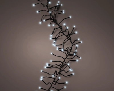 LED Cluster Lights White 8 Function Twinkle Effect Outdoor 1128LED L1000Cm - image 2