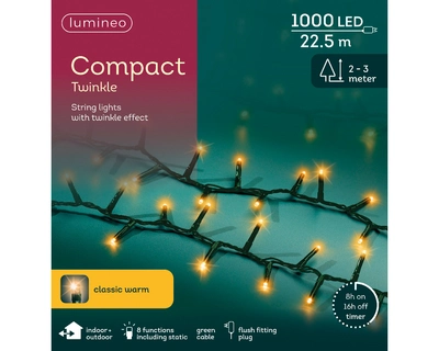 Led Compact Lights Twinkle Outdoor 1000L Green/Classic Warm - image 4