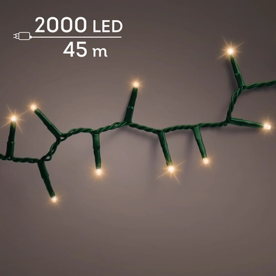 Led Compact Lights Twinkle  Outdoor 2000L Green/Classic Warm - image 1