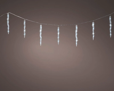 Led Icicle Lights L2.7m Outdoor transparent/cool white L3.6m-H39cm-60L