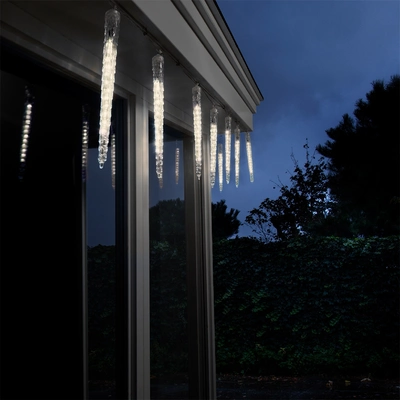 Led Icicle Lights L2.7m Outdoor transparent/warm white L3.6m-H39cm-60L - image 2