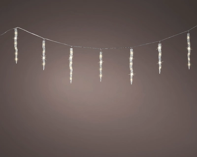 Led Icicle Lights L2.7m Outdoor transparent/warm white L3.6m-H39cm-60L - image 2