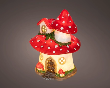 LED Mushroom BO Indoor Red/WW H.27cm - image 1