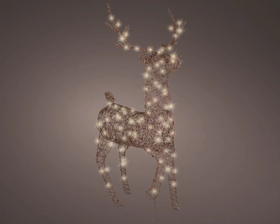 LED Reindeer Dark Brown/Warm White W.86cm x H.147cm 96LED's - image 3
