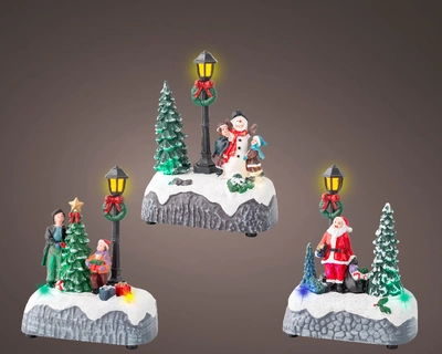 LED Scenery Plastic Steady BO Indoor 3Ass Colours/Multi L10-W55-H12cm-3L - image 2
