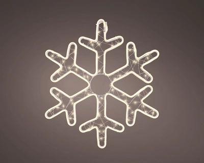 LED Snowflake   WW W.54cm x H.63cm - image 1