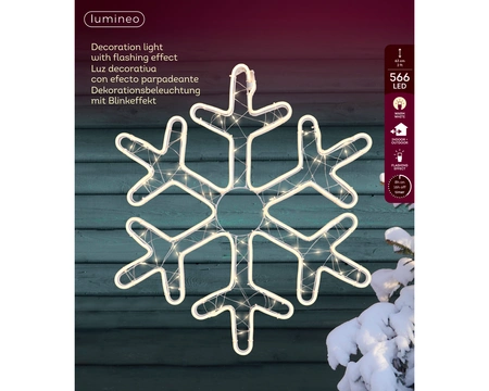 LED Snowflake WW W.54cm x H.63cm - image 2