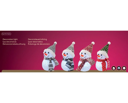 Led Snowman Bo Indoor Asst./cool white dia6-H16cm-1L - image 6