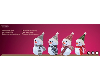 Led Snowman Bo Indoor Asst./cool white dia6-H16cm-1L - image 6