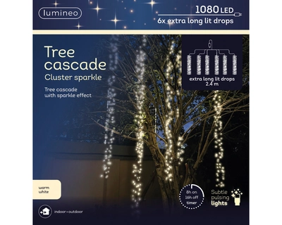 Led Tree Cascade Cluster L2.7m Outdoor black/warm white 2.4m-10.8m - image 2