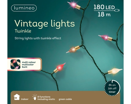 Led Vintage Lights L2.7m Indoor green/classic warm/brown/purple/red 17.9m-180L - image 2