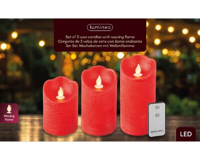 Led Waving Candle Bo Indoor H15Cm