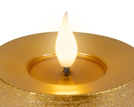 LED Wick Candle BO Indoor Gold/WW H.20cm - image 3