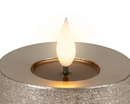 LED Wick Candle BO Indoor Light Grey/WW H.20cm - image 3