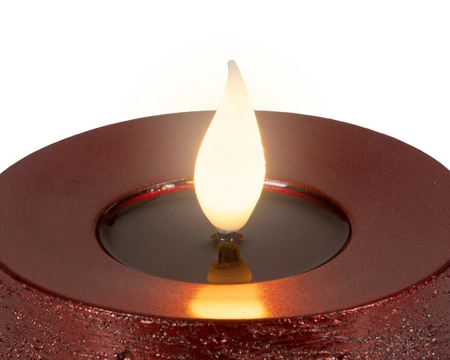 LED Wick Candle BO Indoor Oxblood/WW H.20cm - image 3