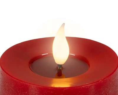 LED Wick Candle BO Indoor Red/WW H.20cm - image 3