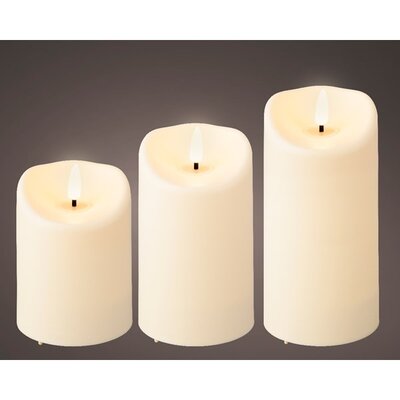Led Wick Candle Wave Top Bo Outdoor H15.00cm-1L Cream