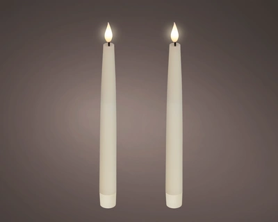 LED  Wick Dinner Candle BO Indoor Cream/WW H.24.5cm - image 1
