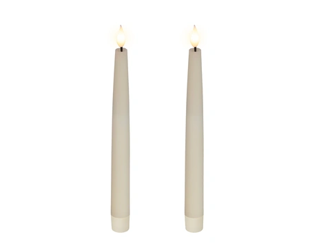 LED Wick Dinner Candle BO Indoor Cream/WW H.24.5cm - image 2