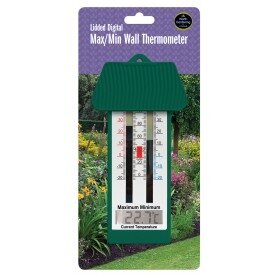 Lidded Digital Max/Min Wall Thermometer