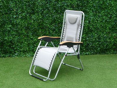 Light Grey Multi-Position Relaxer Chair - image 2
