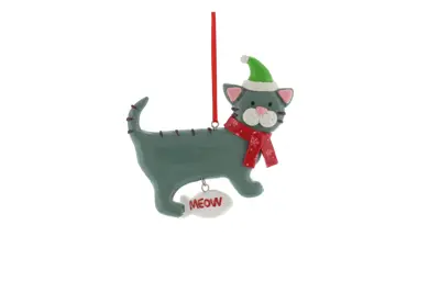 LVR 10Cm Hanging Claydough Cat
