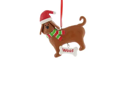 LVR 10Cm Hanging Claydough Dog