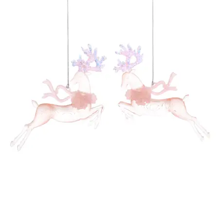 LVR 16Cm 2 Asstd Light Pink/Iridescent Prancing Deer