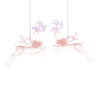 LVR 16Cm 2 Asstd Light Pink/Iridescent Prancing Deer