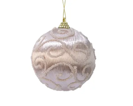 LVR Bauble Foam Fabric Swirl Pearl