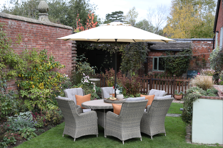 Lyra 6 Seat 180x120cm Oval Dining Set with 60cm Lazy Susan - image 3