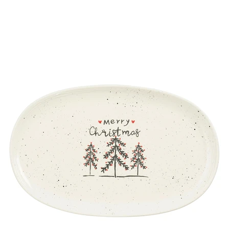 Mateo Plate Oval White L39Xw24.5