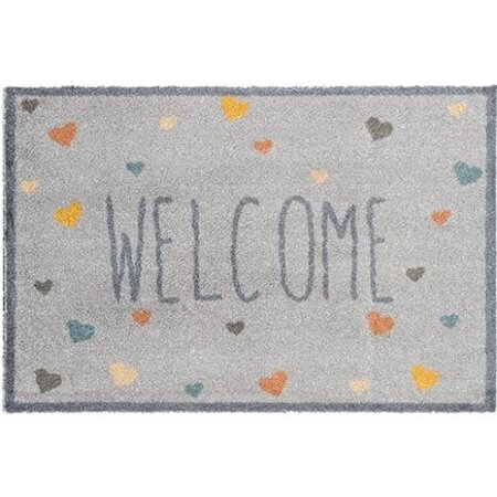 Mayfair Recylon Welcome Love Hearts 75 X 50