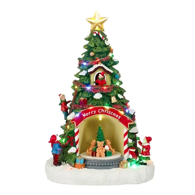 Merry Christmas Tree BO  L21.5Xw17.5Xh32Cm
