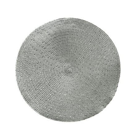 Placemat Round Silver Dia38cm