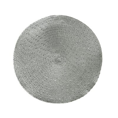 Placemat Round Silver Dia38cm