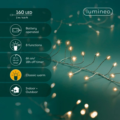 Micro LED 160 Compact Lights BO Silver/Classic Warm L.200cm - image 3