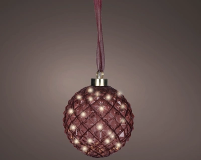 Micro Led Ball Bo Indoor maroon/warm white dia20cm-40L - image 2