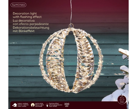 Micro Led Ball L2.7m Outdoor gold/warm white dia30cm-3m - image 2