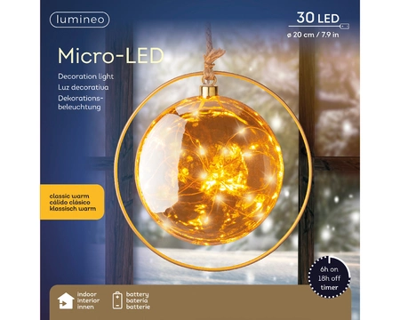 Micro LED Ball Steady BO Indoor Amber/Classic Warm Dia20cm-30L - image 3