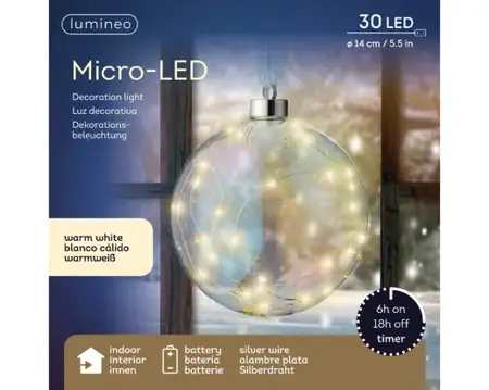 Micro LED ball steady BO indoor Iris WW 14cm - image 2