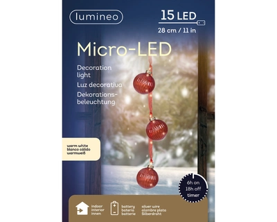 Micro Led Bundle Bo Indoor red/warm white H28cm-15L - image 2