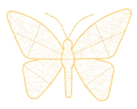 Micro LED Butterfly Gold/Classic Warm W.98cm x H.77cm - image 2