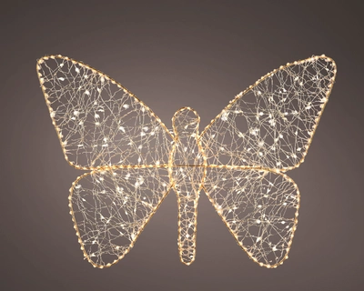 Micro Led Butterfly L2.7m Outdoor gold/classic warm L1-W58-H43cm-4m - image 2