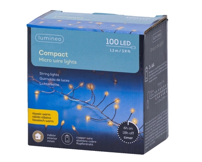 Micro LED Compact Lights Steady BO Indoor Copper/Classic Warm 120cm-100L - image 3