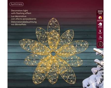 Micro LED Flower Gold/WW/Classic Warm D.38cm x H.13cm - image 2