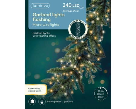 Micro Led Garland Lights L2.7m Outdoor gold/warm white/classic warm 3m-240L - image 2